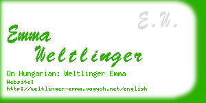 emma weltlinger business card